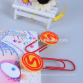 Hot sell custom promotional bookmark,shape paper clip